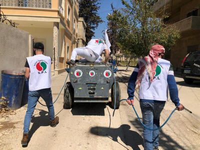 &quot;النجدة الشعبية&quot; تواصل حملاتها الوقائية من كورونا