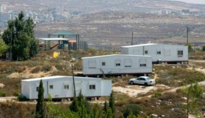 سلفيت: مستوطنون ينصبون &quot;كرفانا&quot; في خلة حسان غرب بلدة بديا